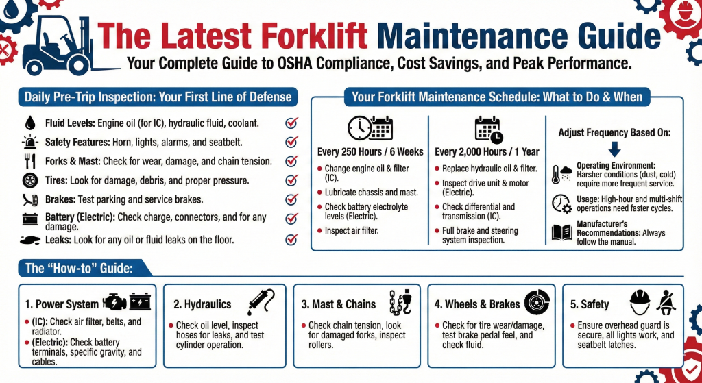 A comprehensive guide on forklift maintenance guide